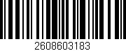Código de barras (EAN, GTIN, SKU, ISBN): '2608603183'