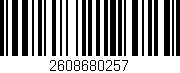 Código de barras (EAN, GTIN, SKU, ISBN): '2608680257'