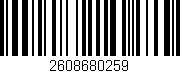 Código de barras (EAN, GTIN, SKU, ISBN): '2608680259'