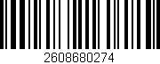 Código de barras (EAN, GTIN, SKU, ISBN): '2608680274'
