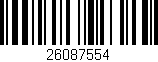 Código de barras (EAN, GTIN, SKU, ISBN): '26087554'