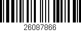 Código de barras (EAN, GTIN, SKU, ISBN): '26087866'
