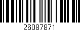 Código de barras (EAN, GTIN, SKU, ISBN): '26087871'