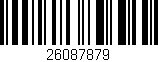 Código de barras (EAN, GTIN, SKU, ISBN): '26087879'