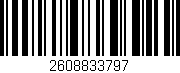 Código de barras (EAN, GTIN, SKU, ISBN): '2608833797'