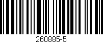 Código de barras (EAN, GTIN, SKU, ISBN): '260885-5'