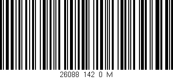Código de barras (EAN, GTIN, SKU, ISBN): '26088_142_0_M'