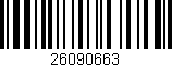 Código de barras (EAN, GTIN, SKU, ISBN): '26090663'