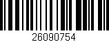 Código de barras (EAN, GTIN, SKU, ISBN): '26090754'