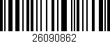 Código de barras (EAN, GTIN, SKU, ISBN): '26090862'