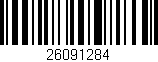 Código de barras (EAN, GTIN, SKU, ISBN): '26091284'