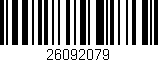 Código de barras (EAN, GTIN, SKU, ISBN): '26092079'