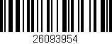 Código de barras (EAN, GTIN, SKU, ISBN): '26093954'