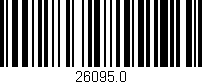 Código de barras (EAN, GTIN, SKU, ISBN): '26095.0'