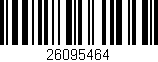 Código de barras (EAN, GTIN, SKU, ISBN): '26095464'