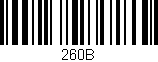Código de barras (EAN, GTIN, SKU, ISBN): '260B'