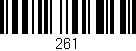 Código de barras (EAN, GTIN, SKU, ISBN): '261'