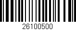 Código de barras (EAN, GTIN, SKU, ISBN): '26100500'