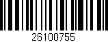 Código de barras (EAN, GTIN, SKU, ISBN): '26100755'