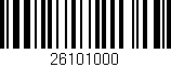 Código de barras (EAN, GTIN, SKU, ISBN): '26101000'