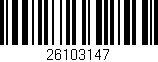 Código de barras (EAN, GTIN, SKU, ISBN): '26103147'