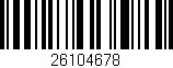 Código de barras (EAN, GTIN, SKU, ISBN): '26104678'