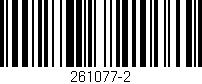 Código de barras (EAN, GTIN, SKU, ISBN): '261077-2'