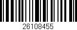 Código de barras (EAN, GTIN, SKU, ISBN): '26108455'