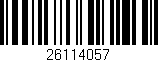 Código de barras (EAN, GTIN, SKU, ISBN): '26114057'