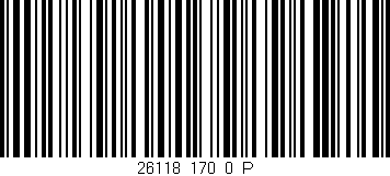 Código de barras (EAN, GTIN, SKU, ISBN): '26118_170_0_P'