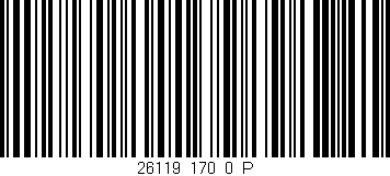 Código de barras (EAN, GTIN, SKU, ISBN): '26119_170_0_P'