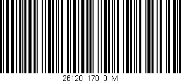 Código de barras (EAN, GTIN, SKU, ISBN): '26120_170_0_M'