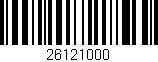 Código de barras (EAN, GTIN, SKU, ISBN): '26121000'