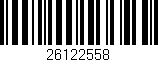Código de barras (EAN, GTIN, SKU, ISBN): '26122558'