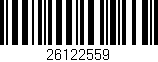 Código de barras (EAN, GTIN, SKU, ISBN): '26122559'