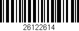 Código de barras (EAN, GTIN, SKU, ISBN): '26122614'
