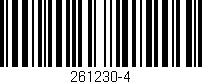 Código de barras (EAN, GTIN, SKU, ISBN): '261230-4'