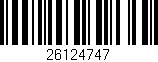 Código de barras (EAN, GTIN, SKU, ISBN): '26124747'
