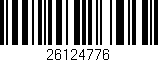Código de barras (EAN, GTIN, SKU, ISBN): '26124776'