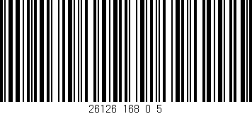 Código de barras (EAN, GTIN, SKU, ISBN): '26126_168_0_5'