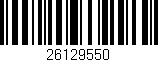 Código de barras (EAN, GTIN, SKU, ISBN): '26129550'