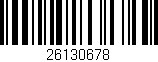 Código de barras (EAN, GTIN, SKU, ISBN): '26130678'
