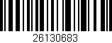 Código de barras (EAN, GTIN, SKU, ISBN): '26130683'