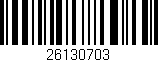 Código de barras (EAN, GTIN, SKU, ISBN): '26130703'