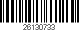 Código de barras (EAN, GTIN, SKU, ISBN): '26130733'
