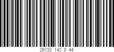 Código de barras (EAN, GTIN, SKU, ISBN): '26132_142_0_44'