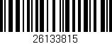 Código de barras (EAN, GTIN, SKU, ISBN): '26133815'