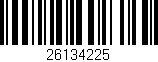 Código de barras (EAN, GTIN, SKU, ISBN): '26134225'