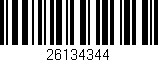 Código de barras (EAN, GTIN, SKU, ISBN): '26134344'