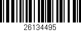Código de barras (EAN, GTIN, SKU, ISBN): '26134495'